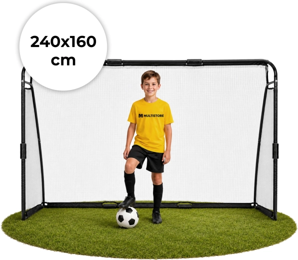 Soccer goal with net Movepro 240 × 160 × 80 cm