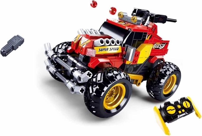 Sluban Power Bricks RC tout-terrain rouge à télécommande