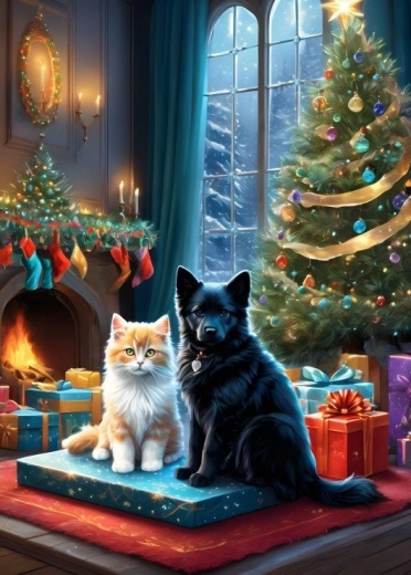 Bluebird Puzzle Wachten op Kerstmis 300 stukjes