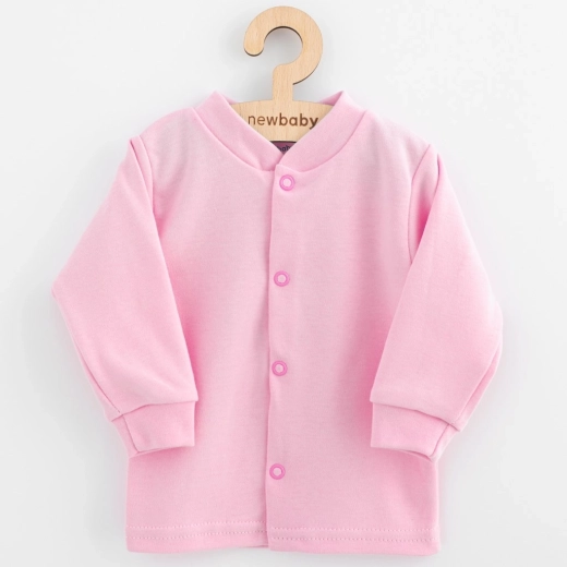 Veste en coton pour bébé New Baby Happy Elephant rose 74 (6–9 mois)