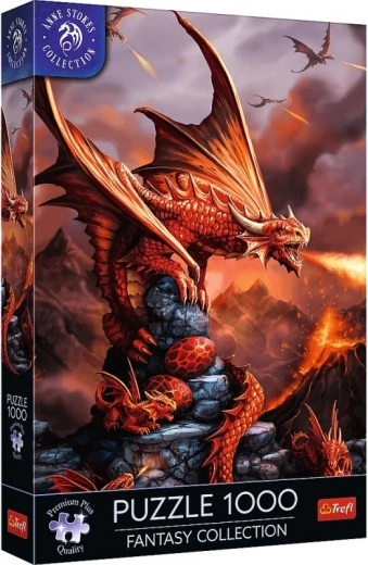 TREFL puzzle Premium Plus fantasy : dragon de feu 1000 pièces