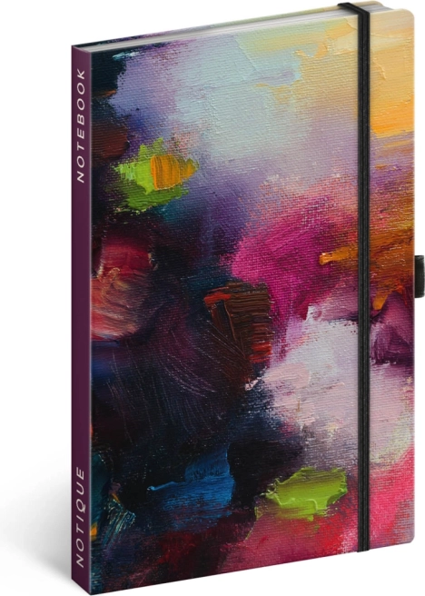 Carnet Notique avec peinture rose