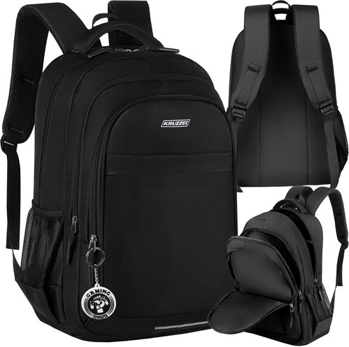 schoolrugzak 22 l zwart