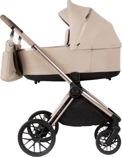 Poussette combinée Adamex Bianco champagne carbon