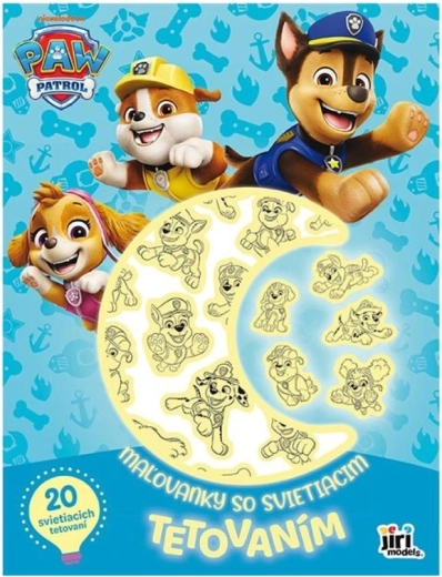 Coloring Book with Glow-in-the-Dark Tattoos – Paw Patrol