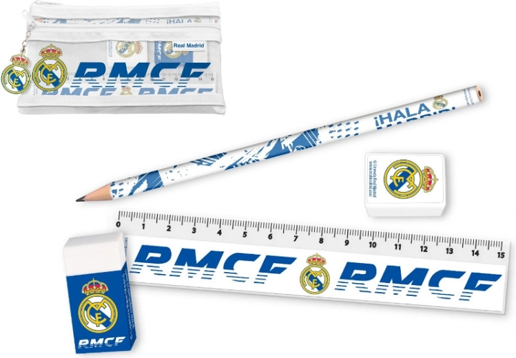 Schrijfset in etui Real Madrid (5-delig)