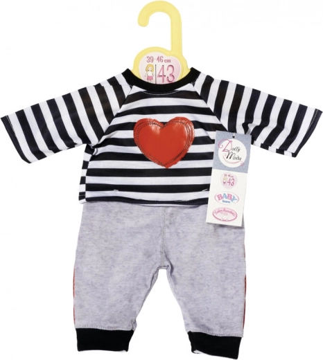 Dolly Moda striped tracksuit for 43 cm dolls