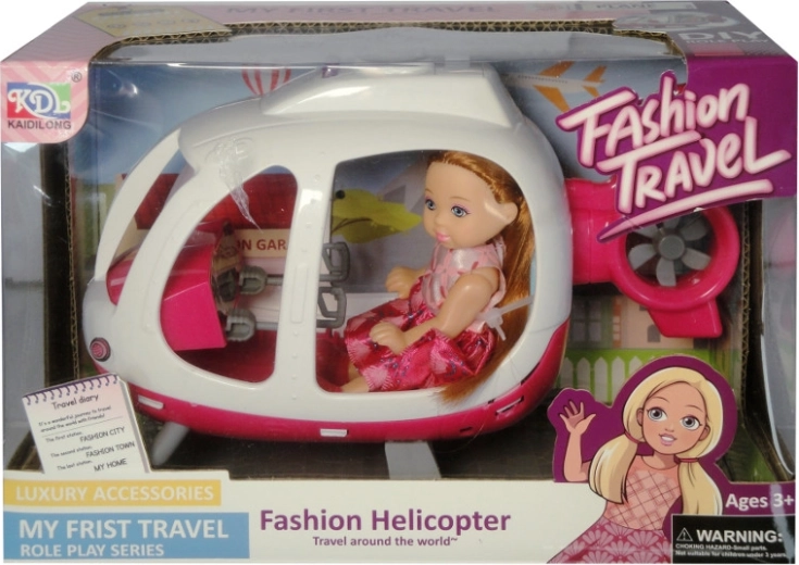 Doll in a Helicopter with Lights and Sounds