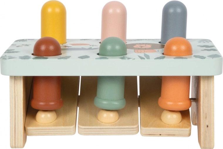 Effet amusant « appuie – ça ressort »