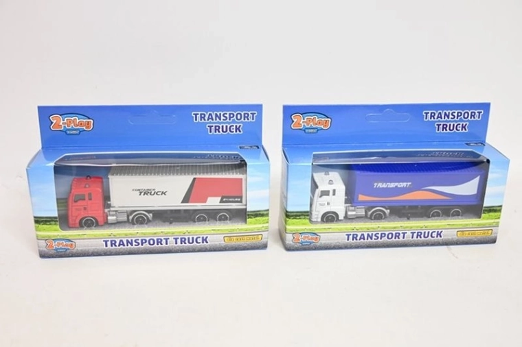 Mini vrachtwagen 12 cm metaal (2 varianten)