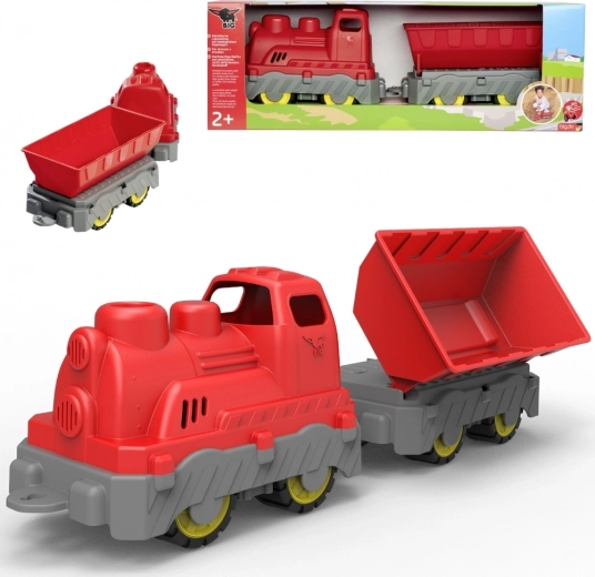BIG Power Worker train de fret avec wagon basculant pour enfants