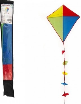 Bunter Flugdrachen aus Nylon 70x60 cm