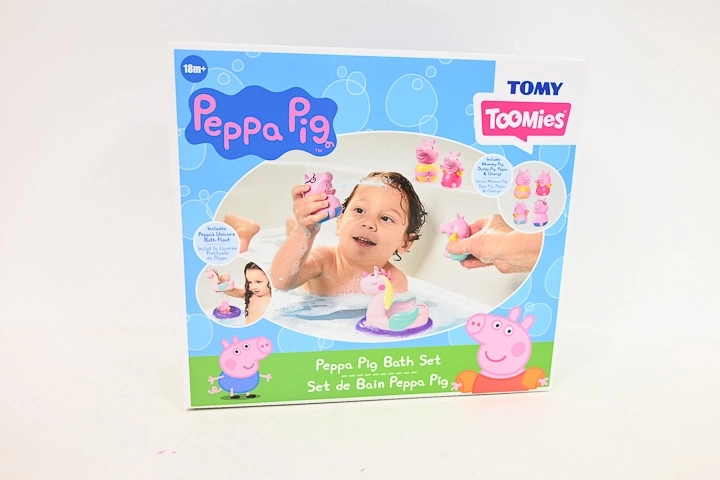 Toomies Peppa Pig Bath Time Set with Unicorn Boat