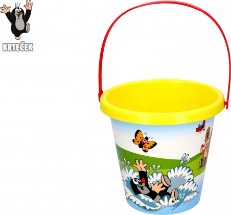 Bucket with LITTLE MOLE motif 1.5 l yellow