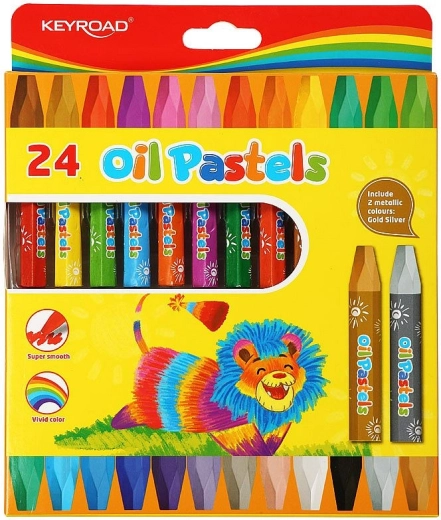 Oliepastels 24 kleuren KEYROAD