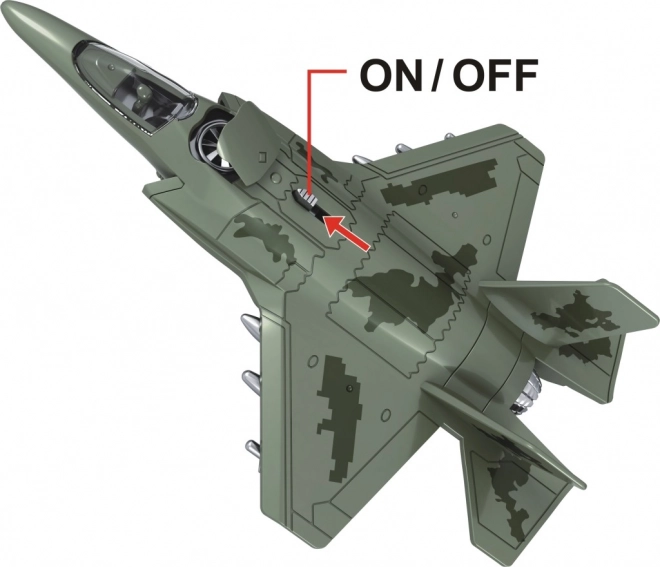 Model straaljager 1:16 met licht- en geluidseffecten