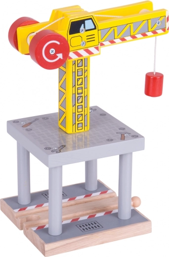 Grote houten kraan Bigjigs Rail