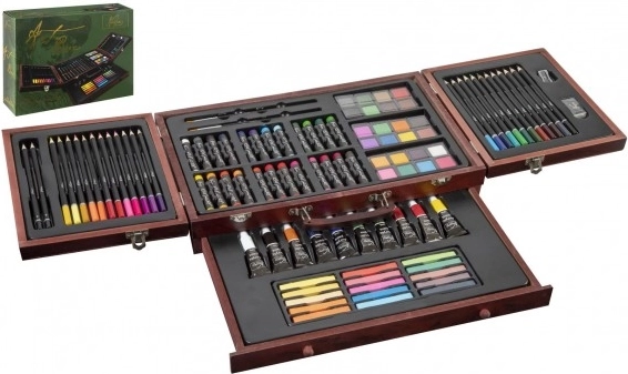 Creative Art Set in Wooden Case 103 pcs
