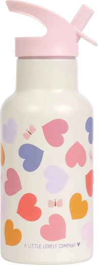 A Little Lovely Company roestvrijstalen drinkfles 350 ml hartjes