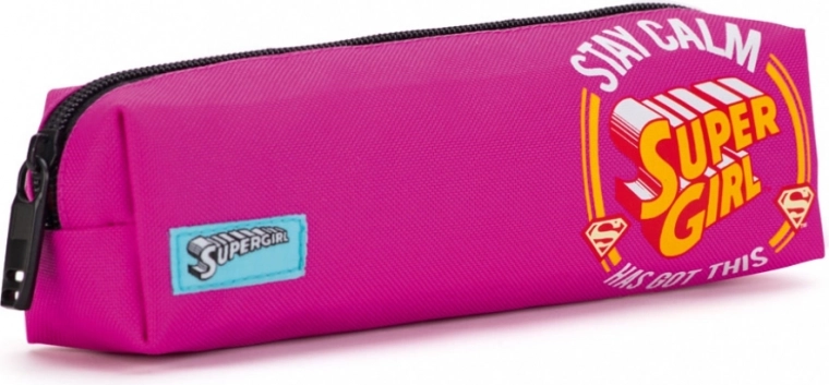 School pencil case pouch Supergirl Stay Calm