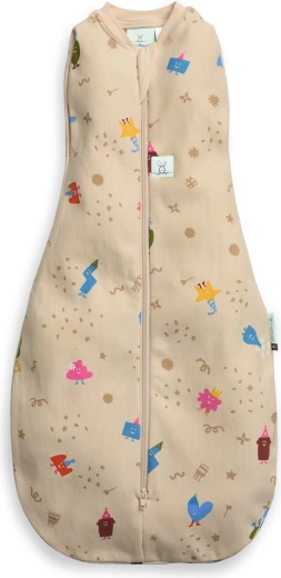 ErgoPouch couverture d’emmaillotage et gigoteuse 2-en-1 cocoon birthday blobs 6–12 mois, 1 tog