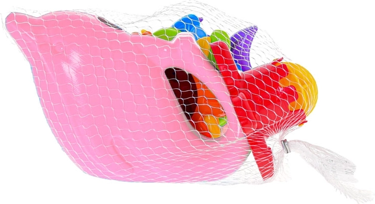 Praktische set in netje