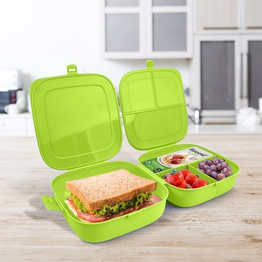Divided compartments for mess-free snacks