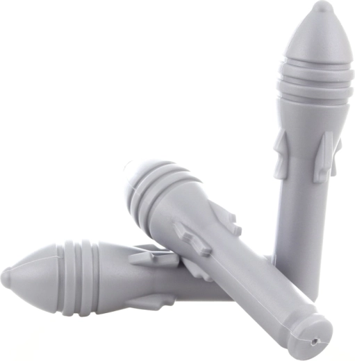 Three detachable rockets