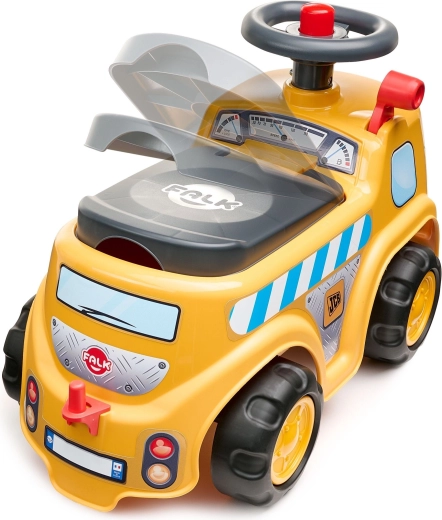 Steering wheel with horn and storage box