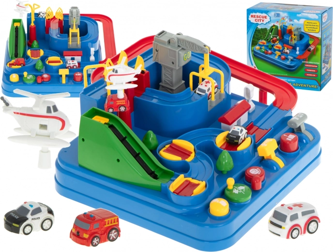 Interactive Racing Track with Obstacles and Parking