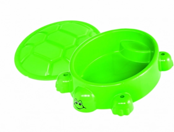 Turtle Sandbox with Light Green Lid