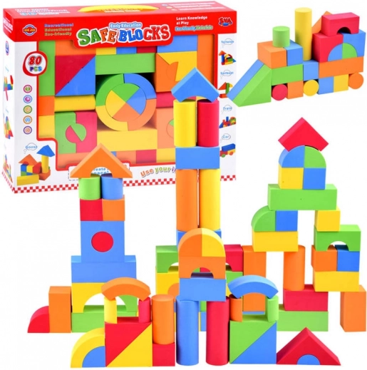 Blocs de construction en mousse colorés pour enfants