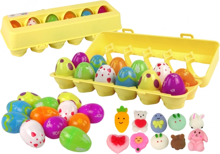Paas-squishy-eitjes – set van 12 stuks