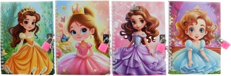 Notitieboek met slot – prinses