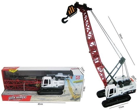 Grue sur chenilles pour enfants avec lumière et son