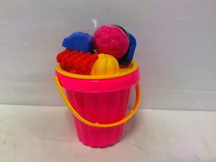 Kids' sand set with bucket and molds