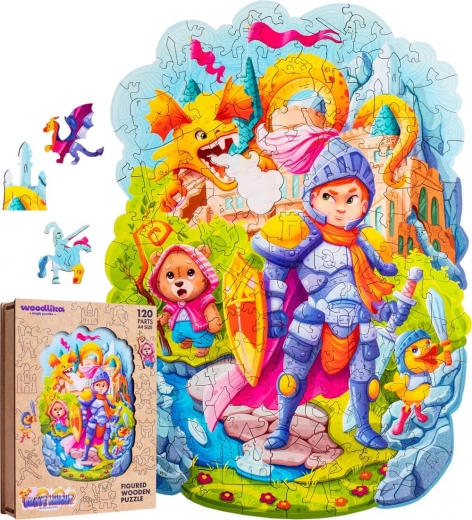 Woodlika Wooden Puzzle Brave Knight 120 Pieces