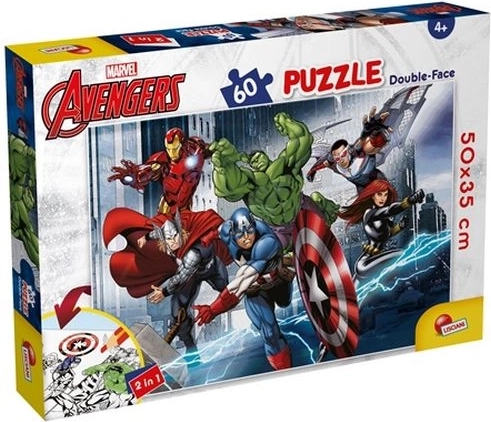 Lisciani Marvel Avengers double-sided floor puzzle 2-in-1 (60 pieces)