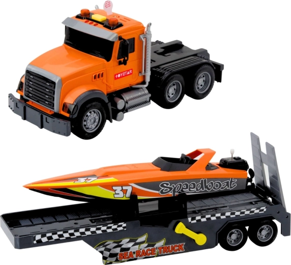 Realistic transport on the trailer