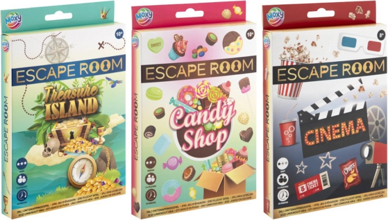 Bordspel Escape Room 18,5 × 14 cm