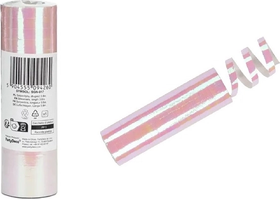 Serpentins opalescents 3,8 m (18 pcs)