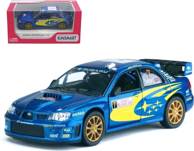 Subaru Impreza WRC die-cast model 1:36 with Pull Back drive