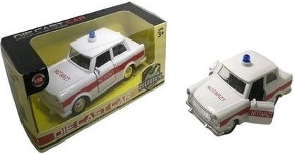 Metalen modelauto Trabant – ambulance (pogotowie)