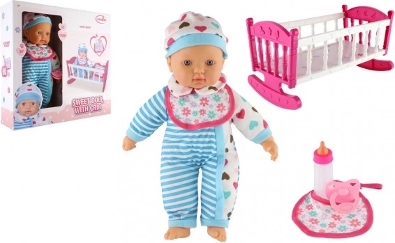Doll with Cradle and Pacifier