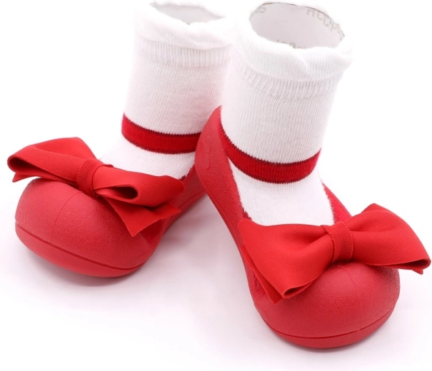 Bottines barefoot Attipas Mary Jane rouges taille 20 (109–115 mm)