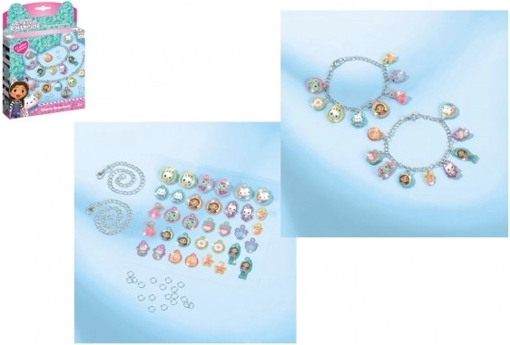 Kit créatif fabrication de bracelets avec pendentifs Gabby's Dollhouse