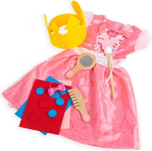Bigjigs Toys princess costume – pink dress with accessories