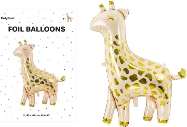 Folieballon giraffe 100 × 120 cm mix