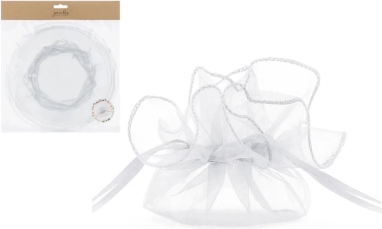 White organza gift bags 25 cm