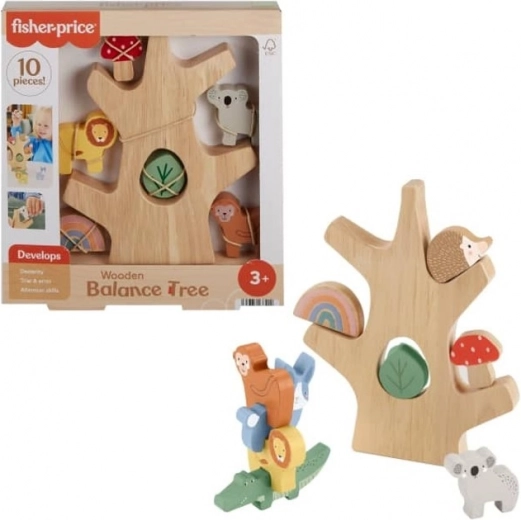 Cubes d’équilibre en bois Fisher-Price en forme d’arbre